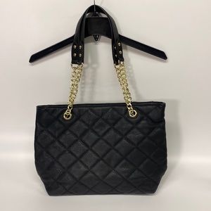 Charming Charlie Black Quilted Handbag